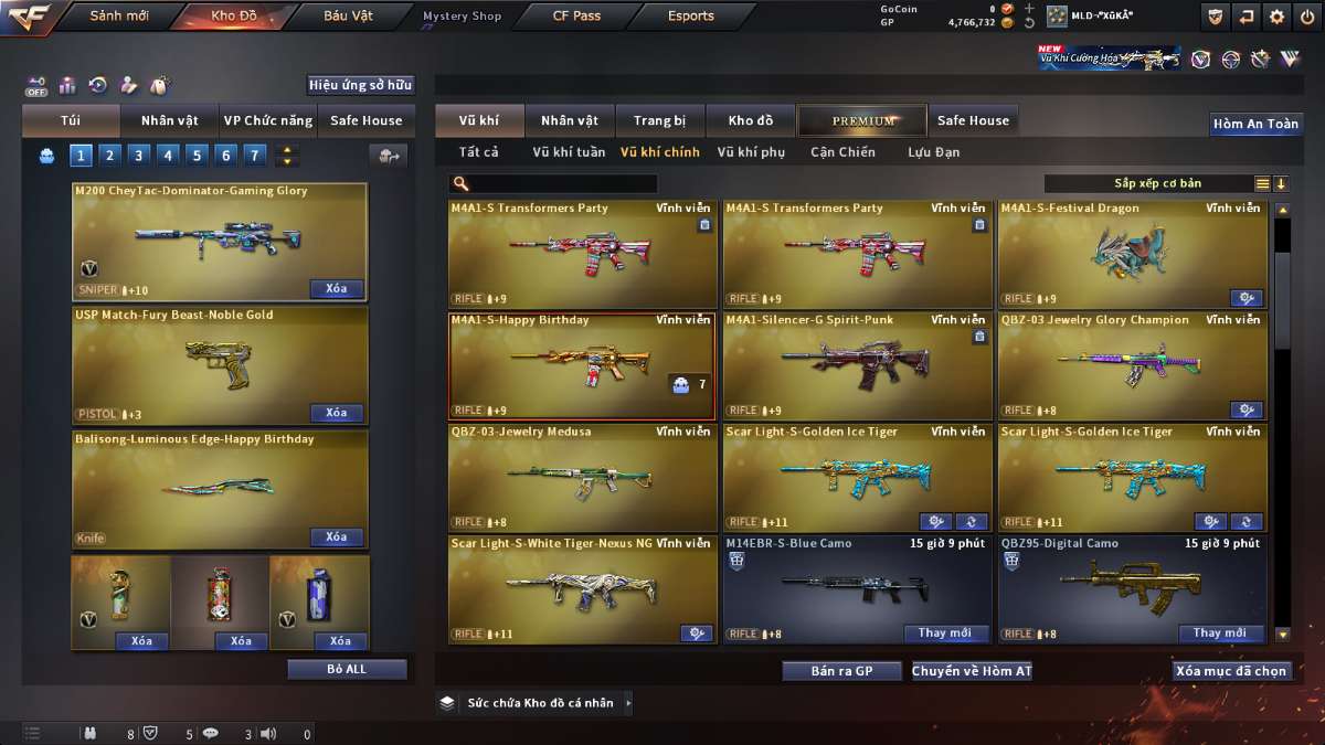 shop acc cf uy tin gia re